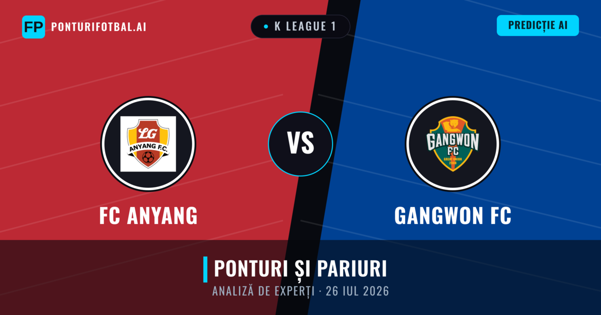 FC Anyang vs Gangwon FC — pronostic și avancronică meci