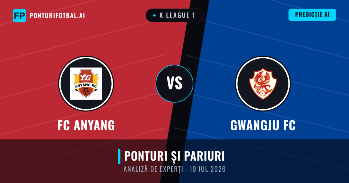 FC Anyang vs Gwangju FC — pronostic și avancronică meci