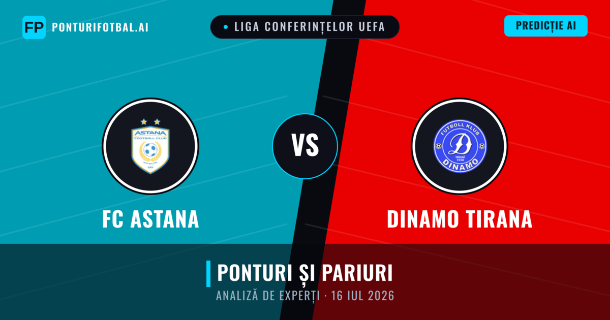 FC Astana vs Dinamo Tirana — pronostic și avancronică meci