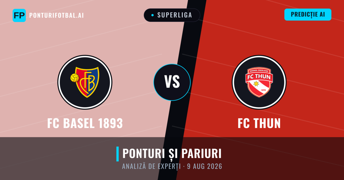 FC Basel 1893 vs FC Thun — pronostic și avancronică meci