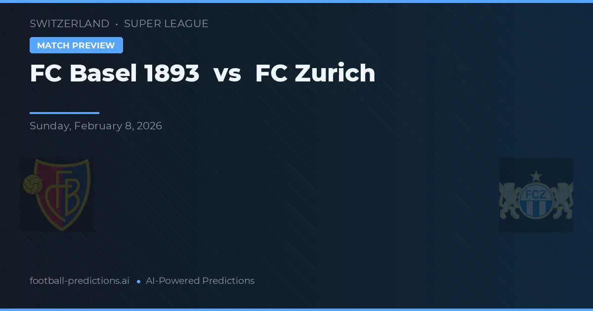 FC Basel 1893 vs FC Zürich — pronostic și avancronică meci