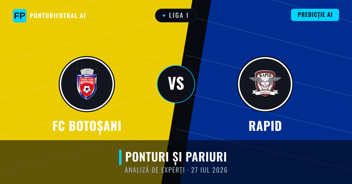 FC Botoșani vs Rapid — pronostic și avancronică meci