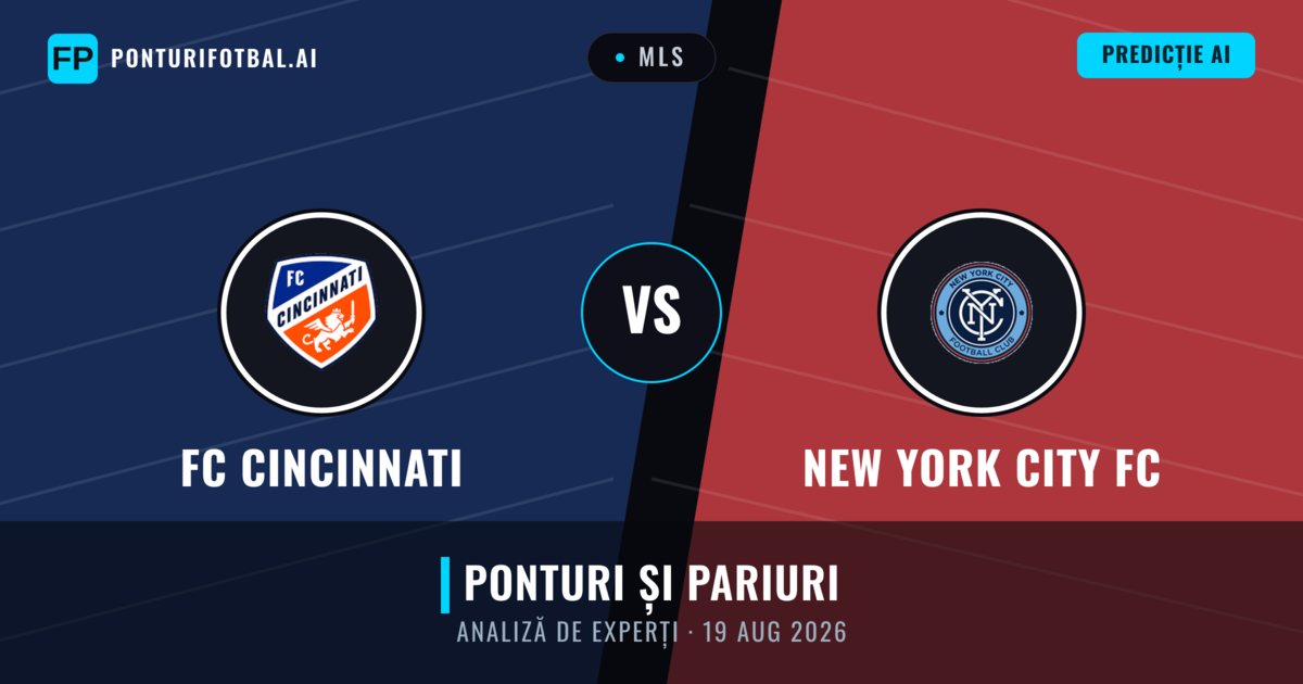 FC Cincinnati vs New York City FC — pronostic și avancronică meci