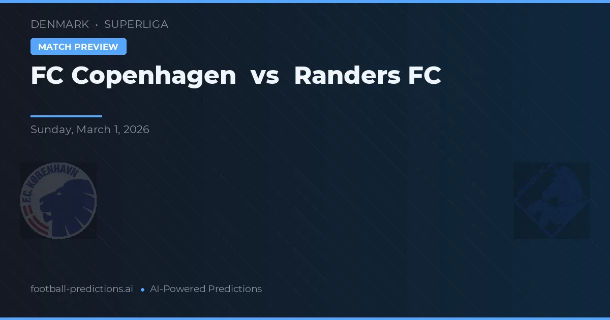 FC Copenhaga vs Randers FC — pronostic și avancronică meci