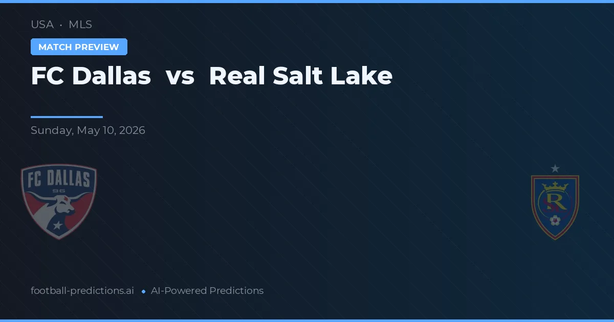 FC Dallas vs Real Salt Lake — pronostic și avancronică meci