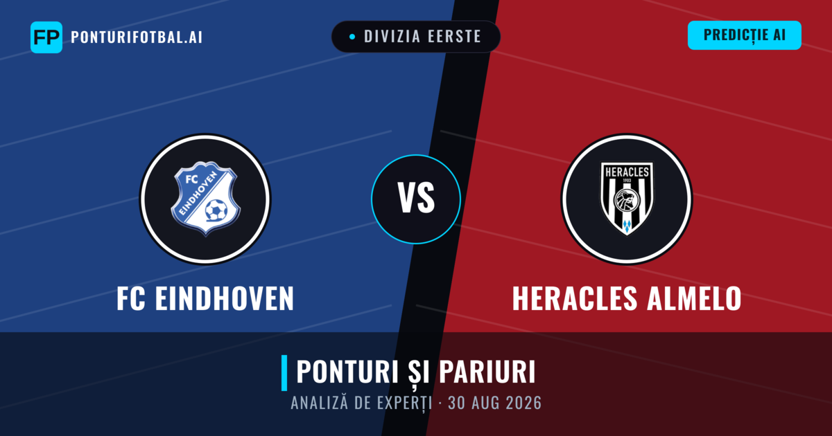 FC Eindhoven vs Heracles Almelo — pronostic și avancronică meci