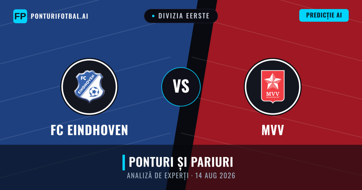FC Eindhoven vs MVV — pronostic și avancronică meci