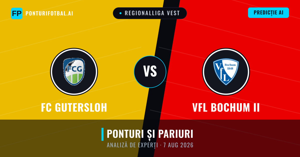 FC Gutersloh vs VfL Bochum II — pronostic și avancronică meci