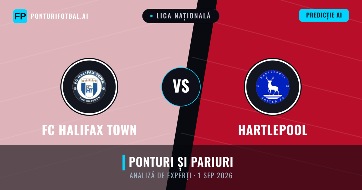 FC Halifax Town vs Hartlepool — pronostic și avancronică meci