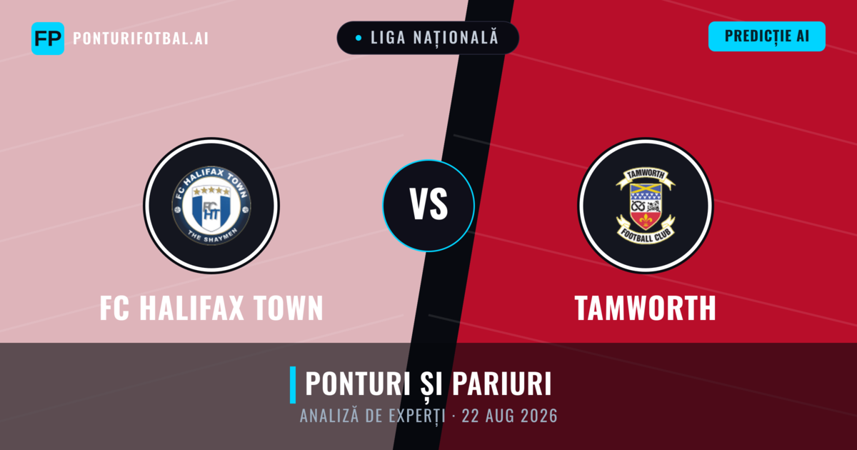 FC Halifax Town vs Tamworth — pronostic și avancronică meci