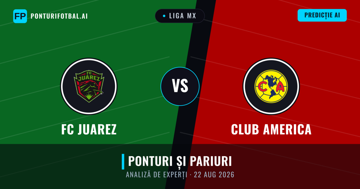 FC Juarez vs Club America — pronostic și avancronică meci