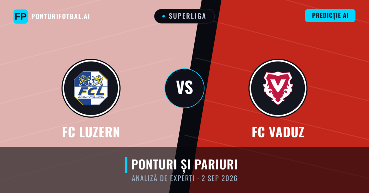 FC Luzern vs FC Vaduz — pronostic și avancronică meci