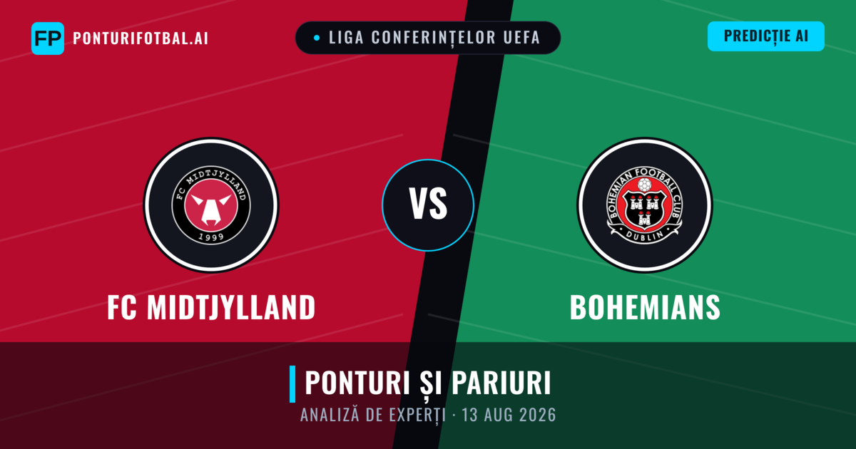 FC Midtjylland vs Bohemians — pronostic și avancronică meci