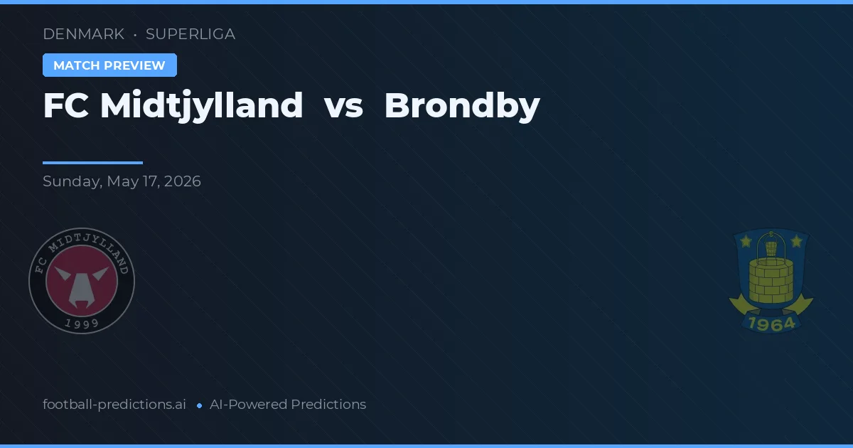 FC Midtjylland vs Brøndby — pronostic și avancronică meci