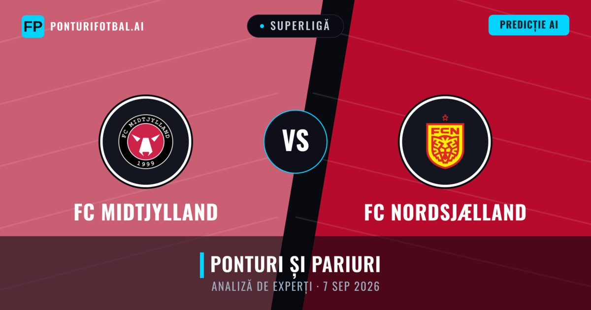 FC Midtjylland vs FC Nordsjælland — pronostic și avancronică meci