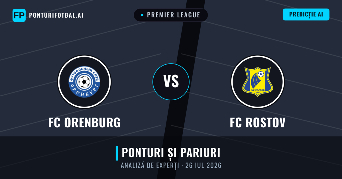 FC Orenburg vs FC Rostov — pronostic și avancronică meci
