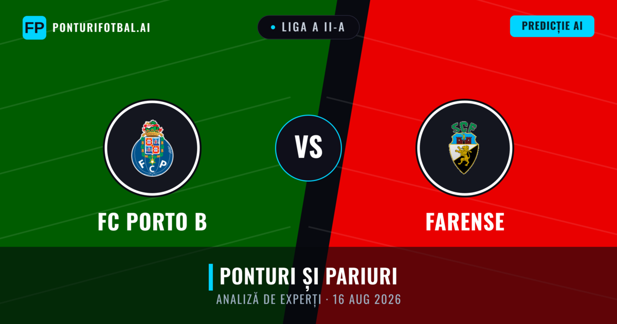 FC Porto B vs Farense — pronostic și avancronică meci