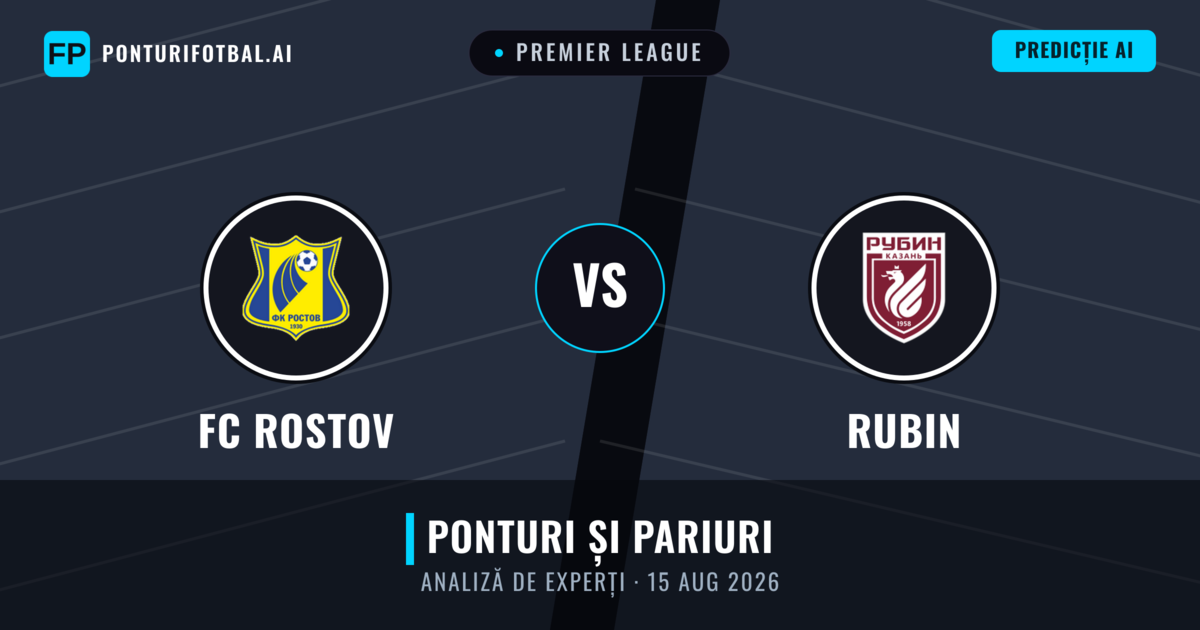 FC Rostov vs Rubin — pronostic și avancronică meci