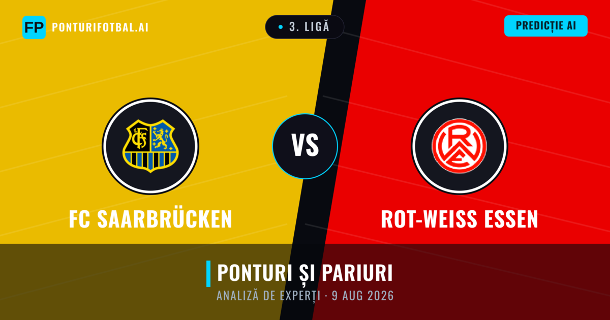 FC Saarbrücken vs Rot-Weiß Essen — pronostic și avancronică meci