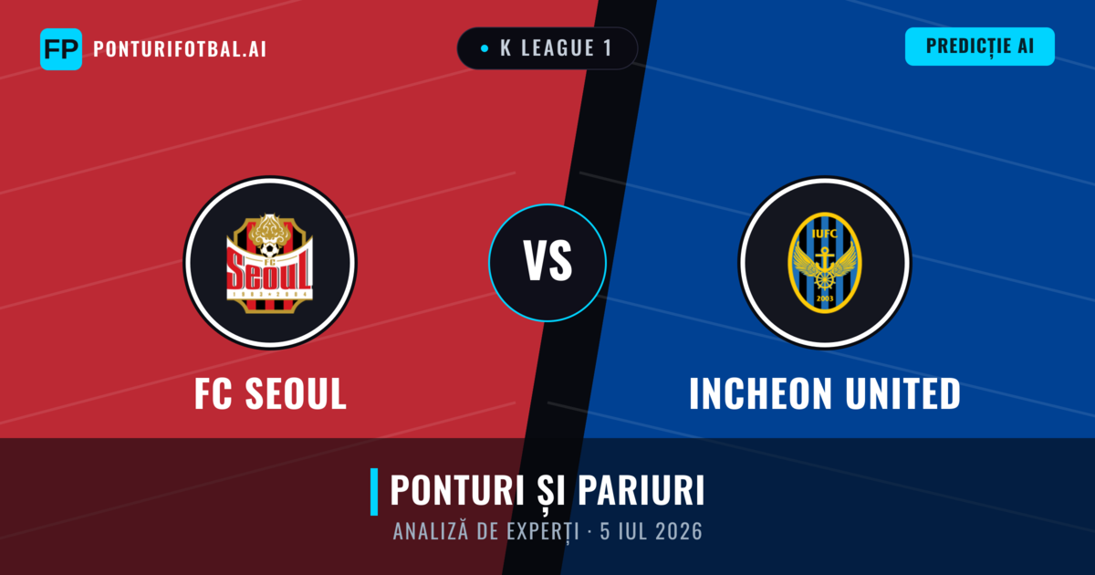 FC Seoul vs Incheon United — pronostic și avancronică meci