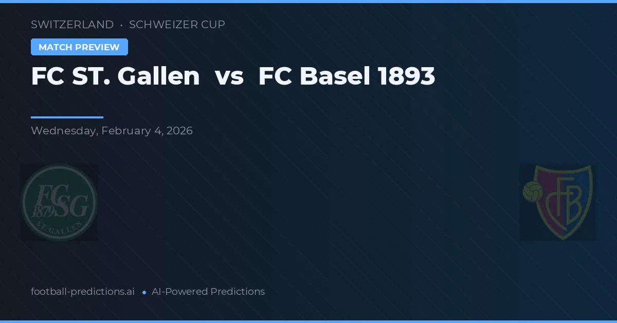 FC St. Gallen vs FC Basel 1893 — pronostic și avancronică meci