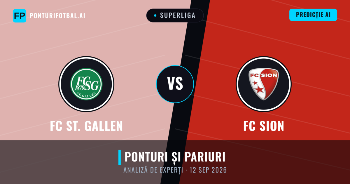 FC St. Gallen vs FC Sion — pronostic și avancronică meci