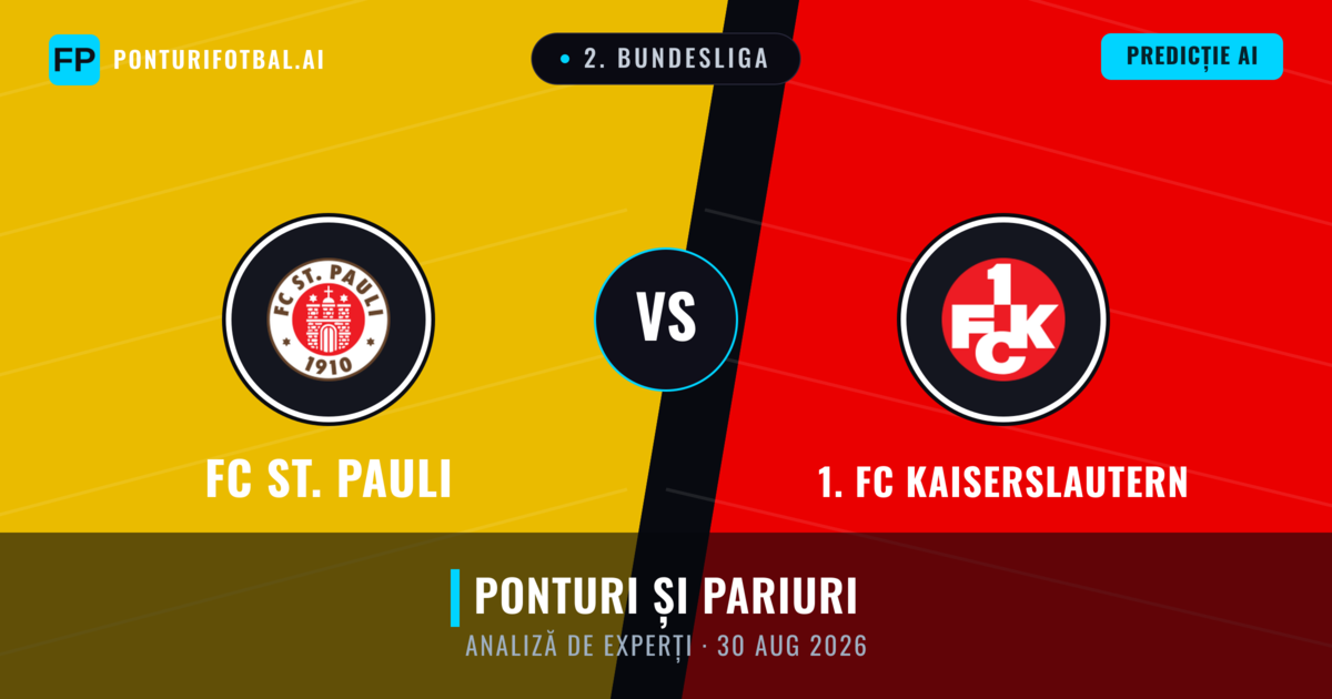 FC St. Pauli vs 1. FC Kaiserslautern — pronostic și avancronică meci