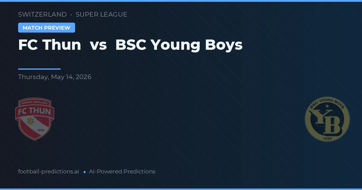 FC Thun vs BSC Young Boys — pronostic și avancronică meci