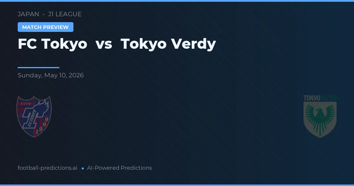 FC Tokyo vs Tokyo Verdy — pronostic și avancronică meci