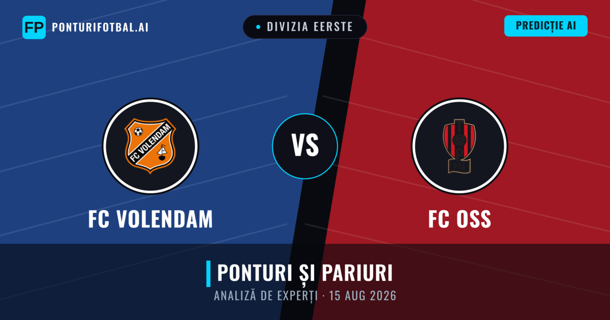 FC Volendam vs FC OSS — pronostic și avancronică meci