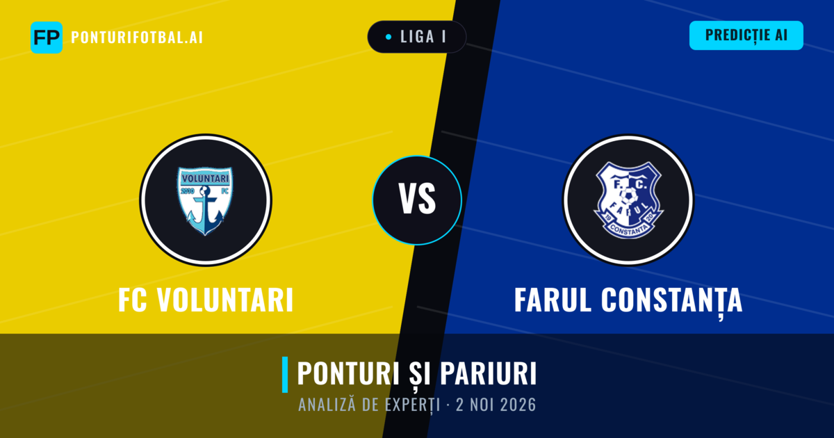 FC Voluntari vs Farul Constanța — pronostic și avancronică meci