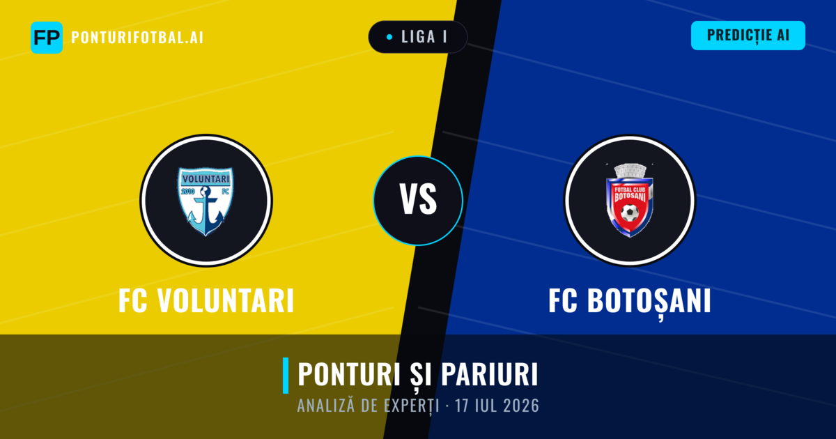 FC Voluntari vs FC Botoșani — pronostic și avancronică meci