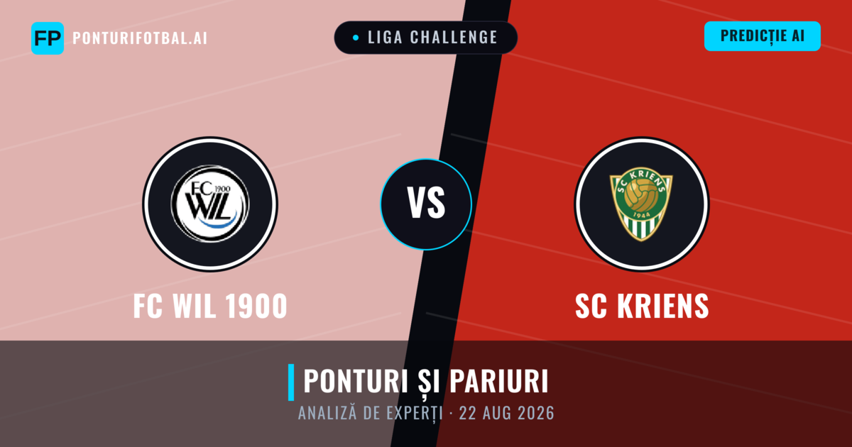 FC WIL 1900 vs SC Kriens — pronostic și avancronică meci