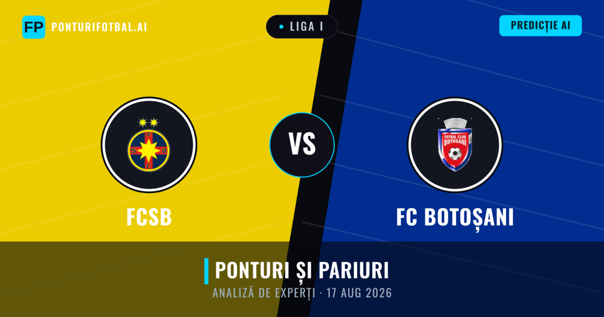 FCSB vs FC Botoșani — pronostic și avancronică meci