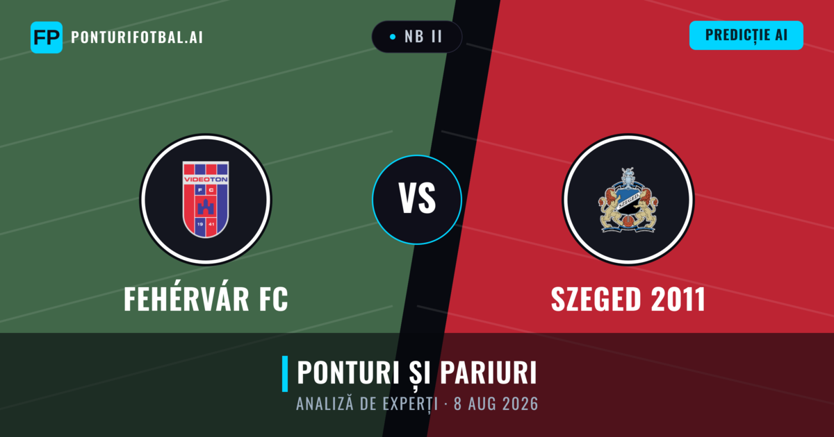 Fehérvár FC vs Szeged 2011 — pronostic și avancronică meci