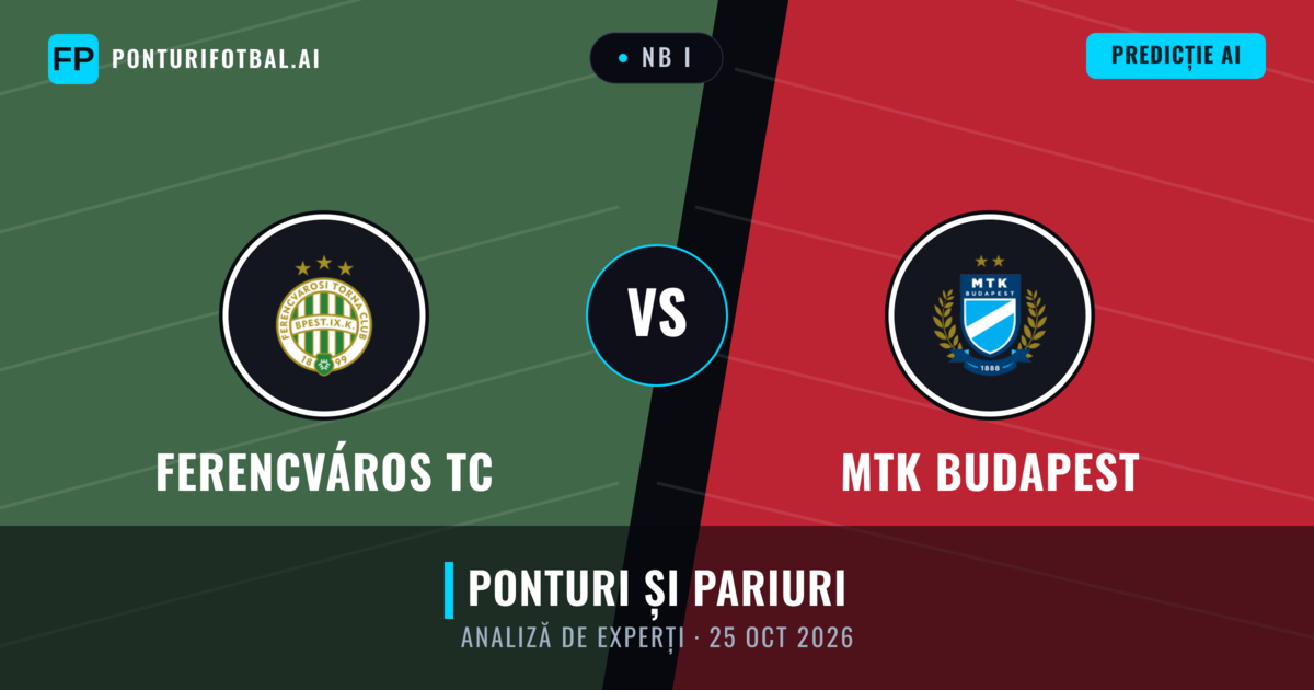 Ferencváros TC vs MTK Budapest — pronostic și avancronică meci