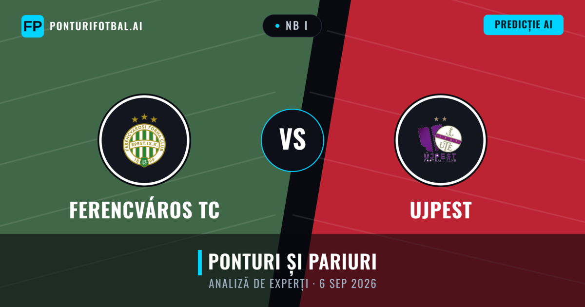 Ferencváros TC vs Ujpest — pronostic și avancronică meci