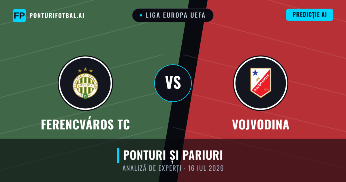 Ferencváros TC vs Vojvodina — pronostic și avancronică meci