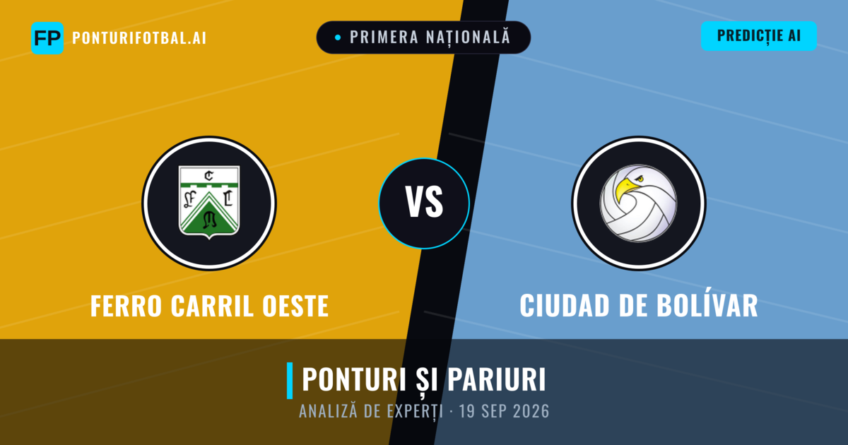 Ferro Carril Oeste vs Ciudad de Bolívar — pronostic și avancronică meci