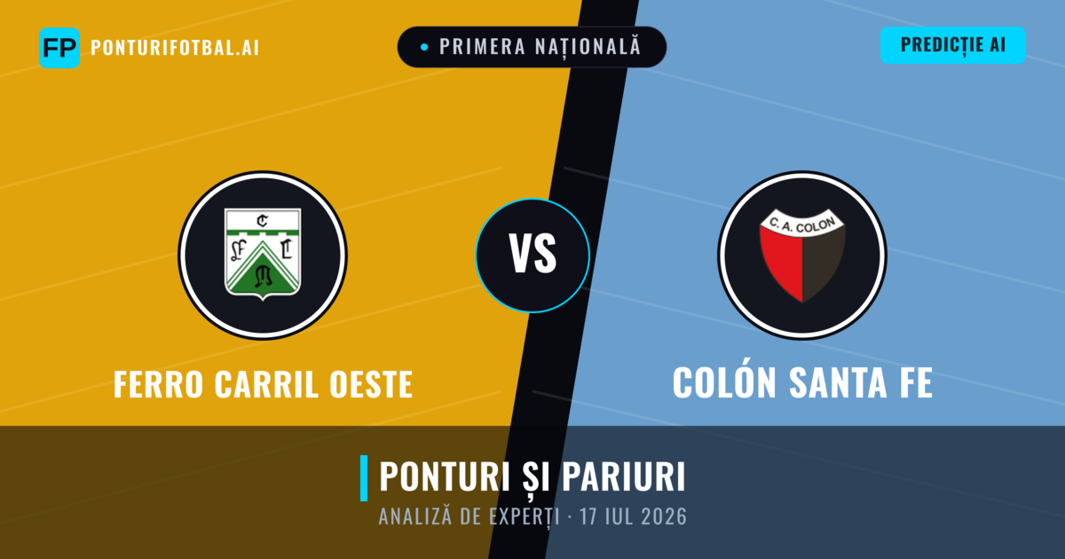 Ferro Carril Oeste vs Colón Santa Fe — pronostic și avancronică meci