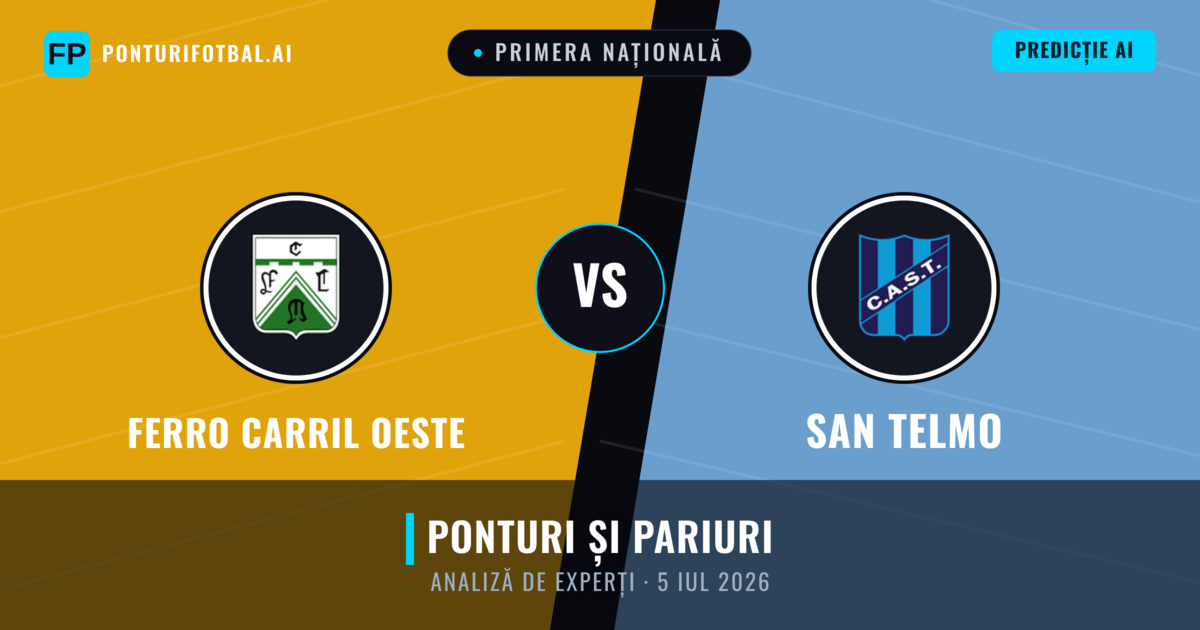 Ferro Carril Oeste vs San Telmo — pronostic și avancronică meci