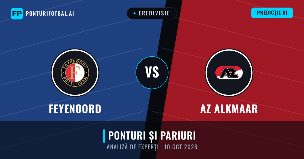 Feyenoord vs AZ Alkmaar — pronostic și avancronică meci