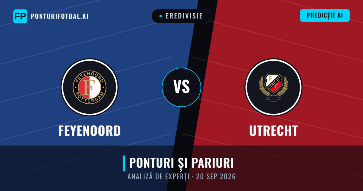 Feyenoord vs Utrecht — pronostic și avancronică meci