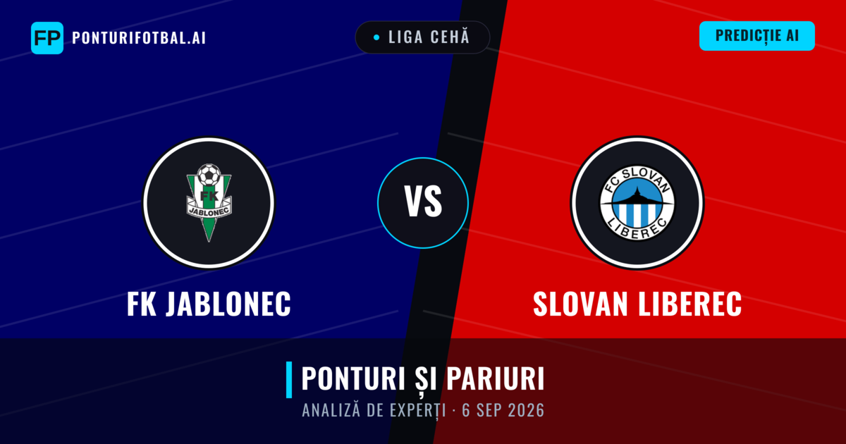 FK Jablonec vs Slovan Liberec — pronostic și avancronică meci