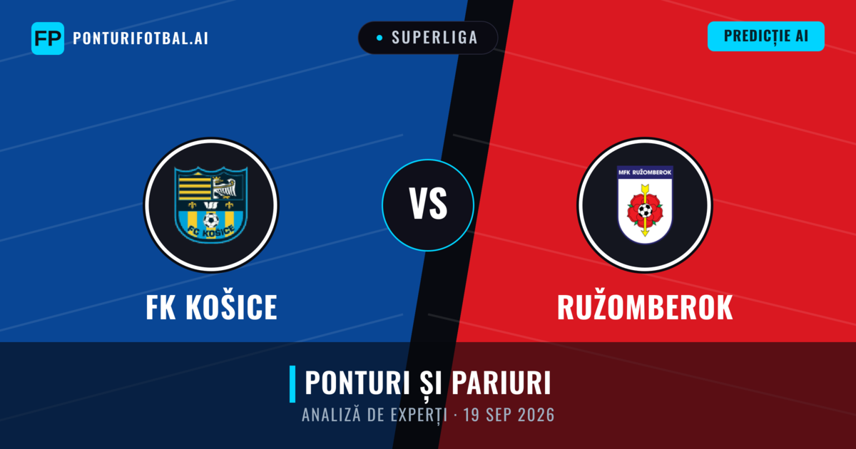FK Košice vs Ružomberok — pronostic și avancronică meci