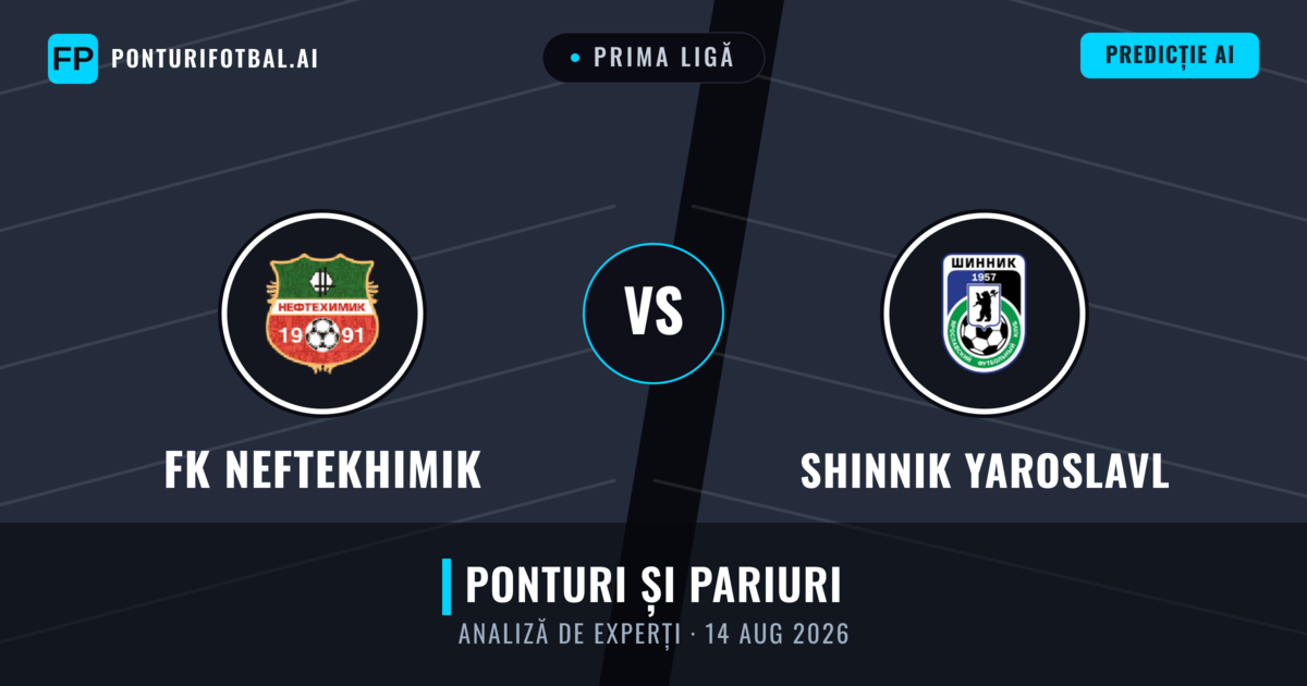 FK Neftekhimik vs Shinnik Yaroslavl — pronostic și avancronică meci