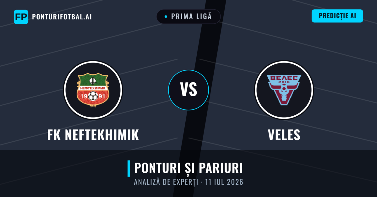 FK Neftekhimik vs Veles — pronostic și avancronică meci