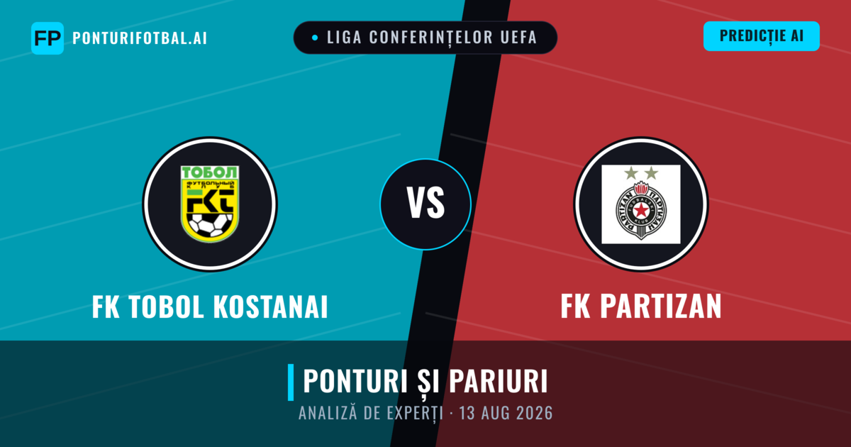 FK Tobol Kostanai vs FK Partizan — pronostic și avancronică meci