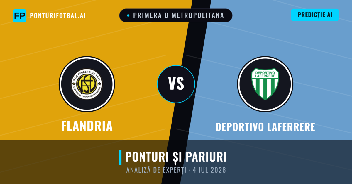 Flandria vs Deportivo Laferrere — pronostic și avancronică meci