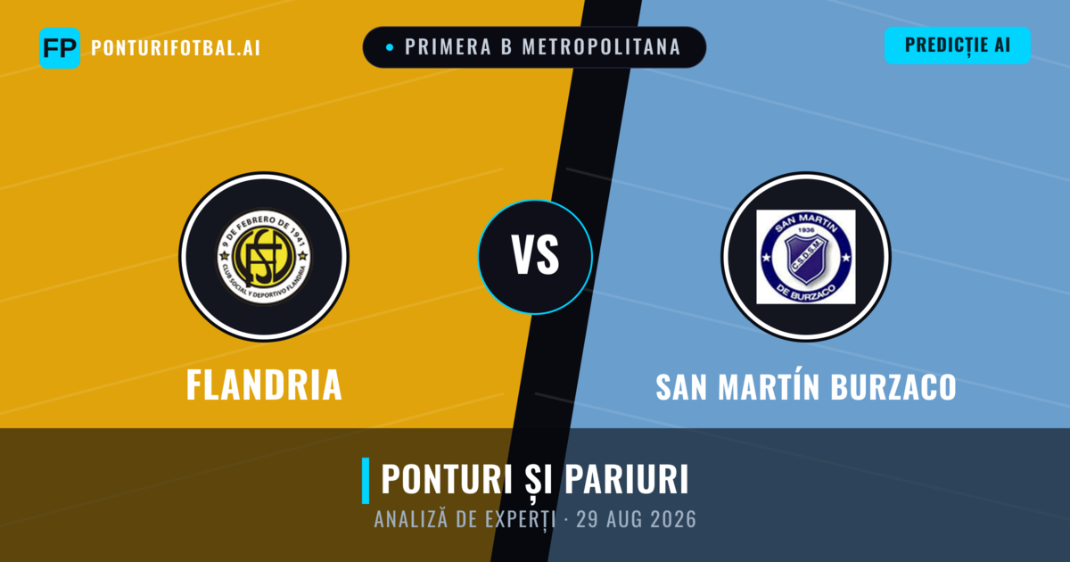 Flandria vs San Martín Burzaco — pronostic și avancronică meci